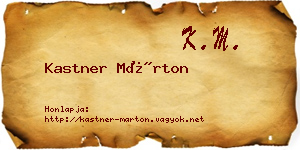 Kastner Márton névjegykártya